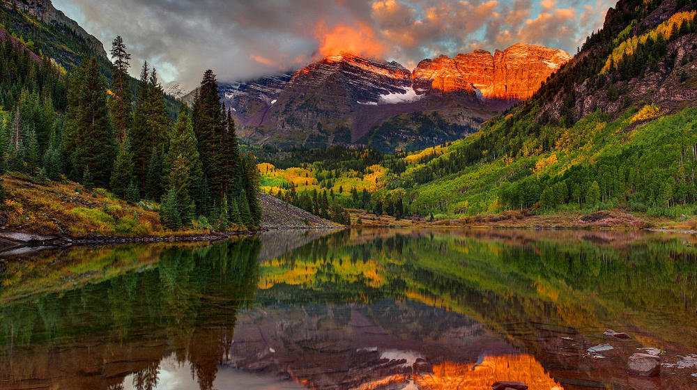Colorado Mountains at Sunset